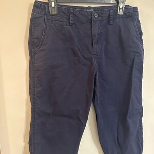 Lauren Ralph Lauren Jean Co Womens 10 Navy Chino Denim Casual Pant Straight Leg